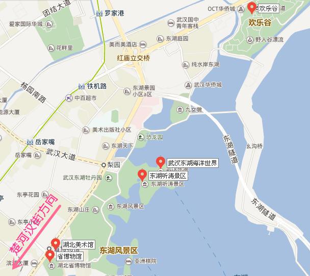 武汉的景点都分布在哪里?来一张最全旅行地图