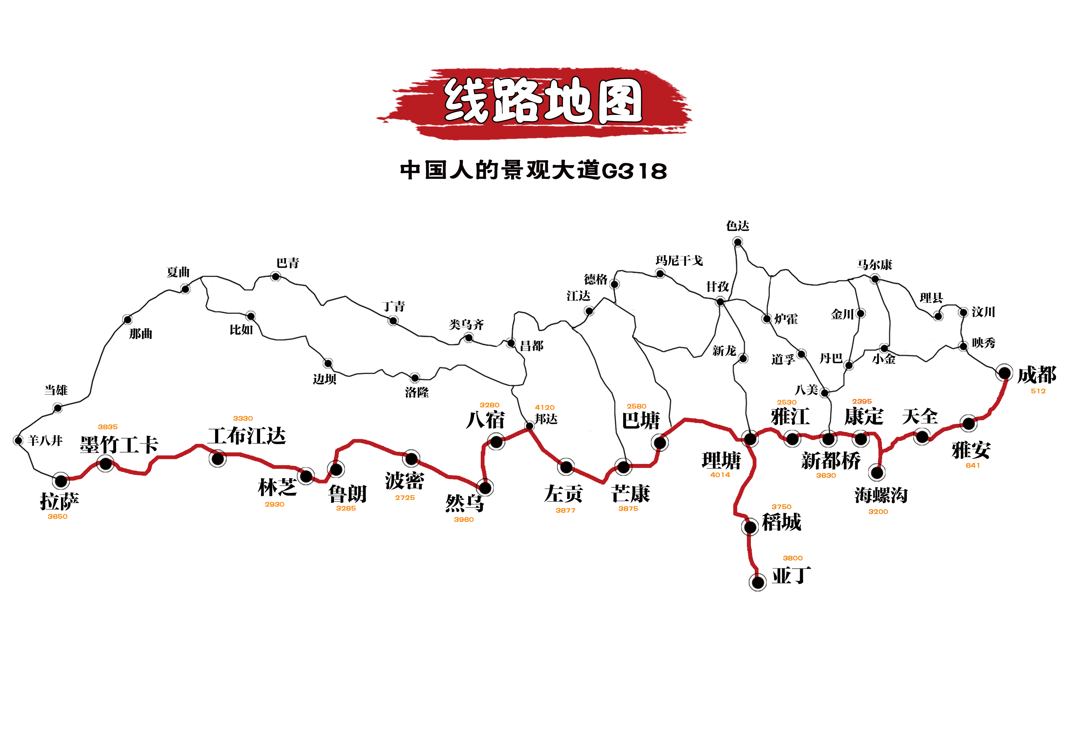 成都出发川藏318南线海螺沟 新都桥 稻城亚丁 然乌湖 米堆冰川 尼洋河