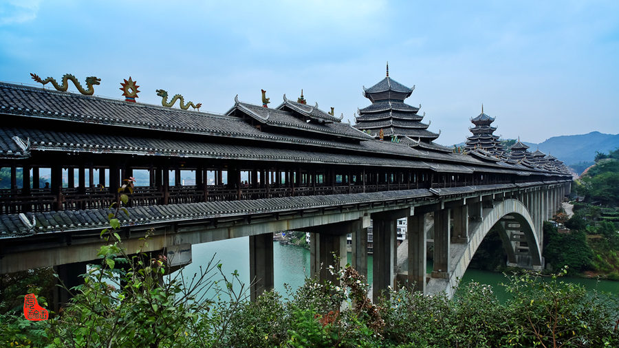 穿越世界最长的风雨桥—三江风雨桥(游览时间30分钟)
