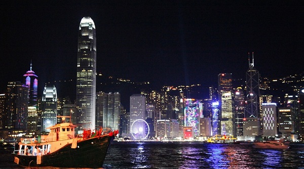 香港海龙明珠维港游船票,魅力夜海景