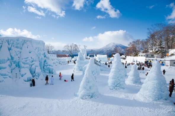 支笏湖冰涛节一日游(雪上乐园/鲑鱼故乡馆/札幌时计台