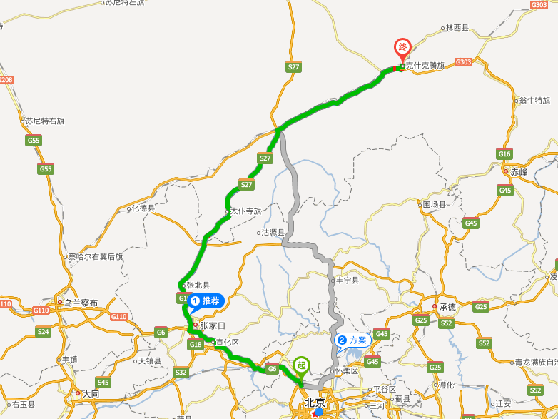 路线:,全程575公里,约6.5小时.