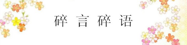 碎言碎语 碎言碎语